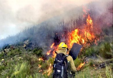Un incendio en La Baña moviliza a varios medios de extinción